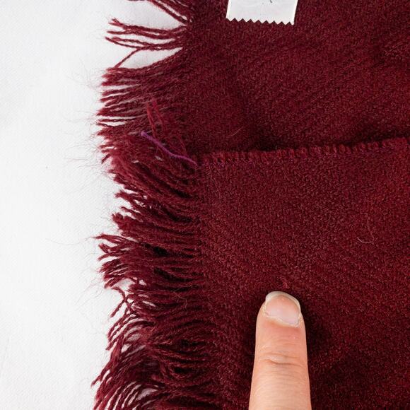 Beau Brummell Vintage Red Knit Scarf Unisex Mens Womens One Size - Picture 7 of 11